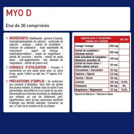 ERIC FAVRE Myo D - Décontraction musculaire | 30 comprimés