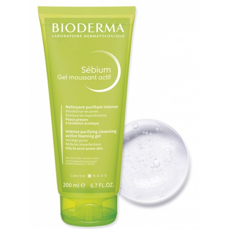 BIODERMA SEBIUM GEL MOUSSANT ACTIVE 200ML