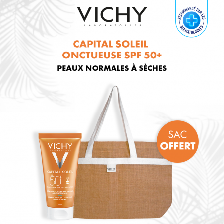 Vichy Capital Soleil Crème Onctueuse SPF50+ Peau Sensible Normale à Sèche | 50ml