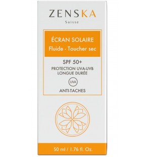 ZENSKA ÉCRAN SOLAIRE FLUIDE TOUCHER SEC SPF50+ 50ML