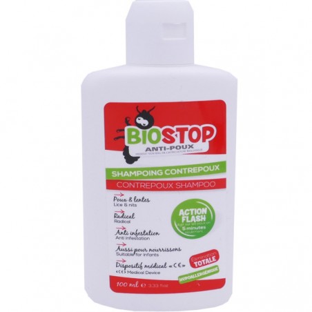 BIOSTOP CONTREPOUX shampooing 100 ml