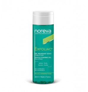 NOREVA EXFOLIAC gel moussant doux | 200 ml