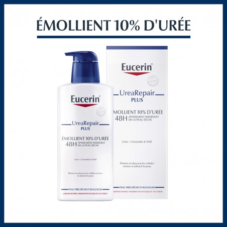 EUCERIN UREAREPAIR EMOLLIENT PLUS 10% D'URÉE 250ML