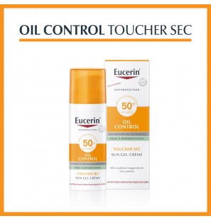 EUCERIN SUN TOUCHER SEC gel crème Oil Control spf 50+ | 50 ml