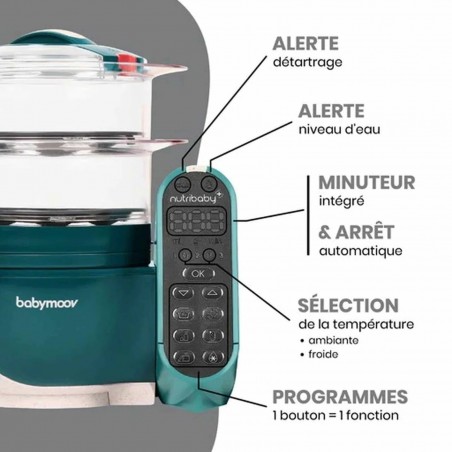 Robot cuiseur Nutribaby (+) Opal Green babymoov