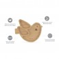 MINILAND assiette en bois oiseau +6mois