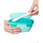 SKIP HOP  bol et cuillère de voyage easy serve - mint