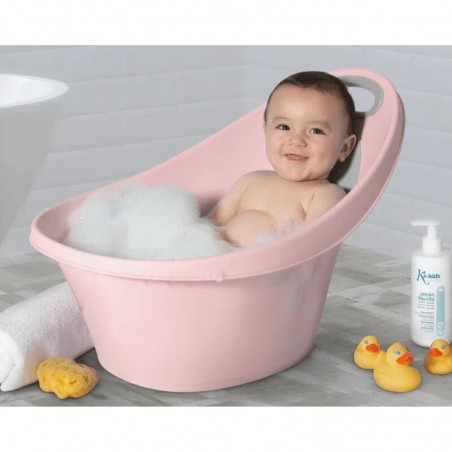 KIOKIDS Baignoire Avec Bosse et pied Antidérapants Rose