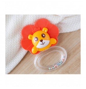 KIOKIDS Anneau de Dentition Hochet Lion