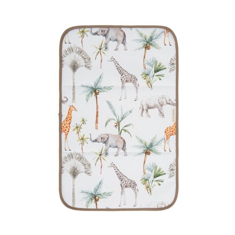 BIMBIDREAMS Tapis a langer africa blanco