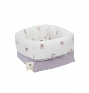 BIMBIDREAMS Panier de toilette happydays b/lila