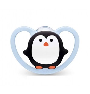 Nuk Sucette Space Silicone Pingouin 0-6mois