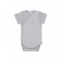 BIMBIPIRULOS Body manches courtes taille 1 mois dots gris