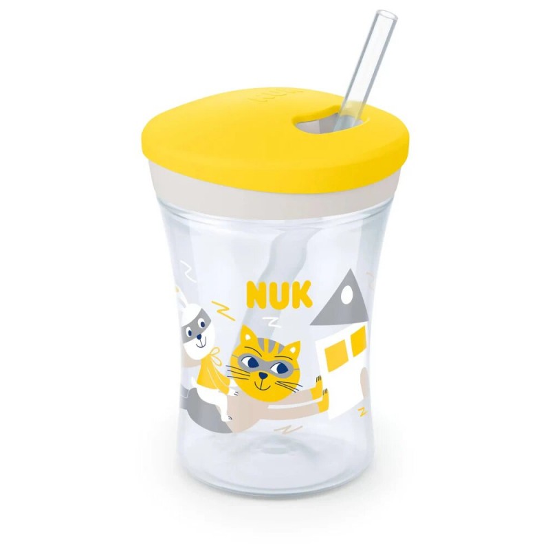 NUK Evolution Action Cup 230ml 12M+ - Jaune