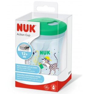 NUK Evolution Action Cup 230ml 12M+ - Vert