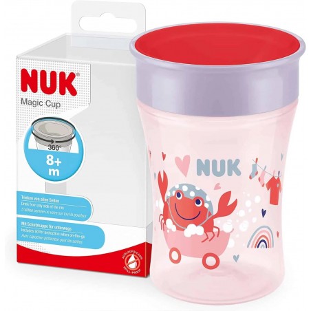 NUK Tasse Magic Cup 360° 8 mois+ Crabe - Rouge