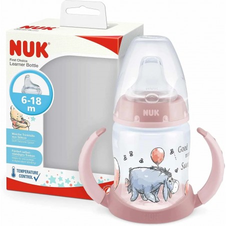 NUK Tasse d’apprentissage Winnie The Pooh 6-18mois 150ml - Rose