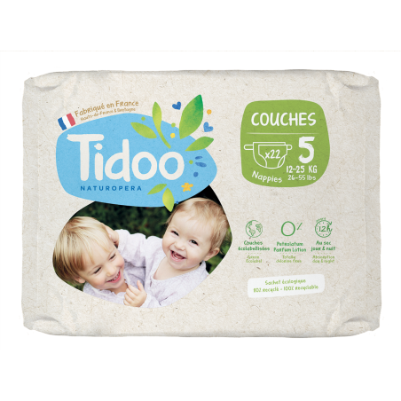 TIDOO Taille 5 (12-25kg) couches | 22 u