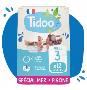 TIDOO culotte de bain Piscine Taille 3/S  (4-9kg) | 12 u