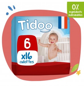 TIDOO culotte d’Apprentissage Taille 6 / 16-30Kg | 16 u