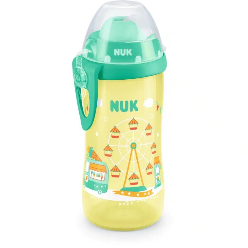 NUK Flexi Cup avec paille 12m+  300ml - Jaune