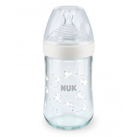 NUK Biberon En Verre Nature Sens 240ml