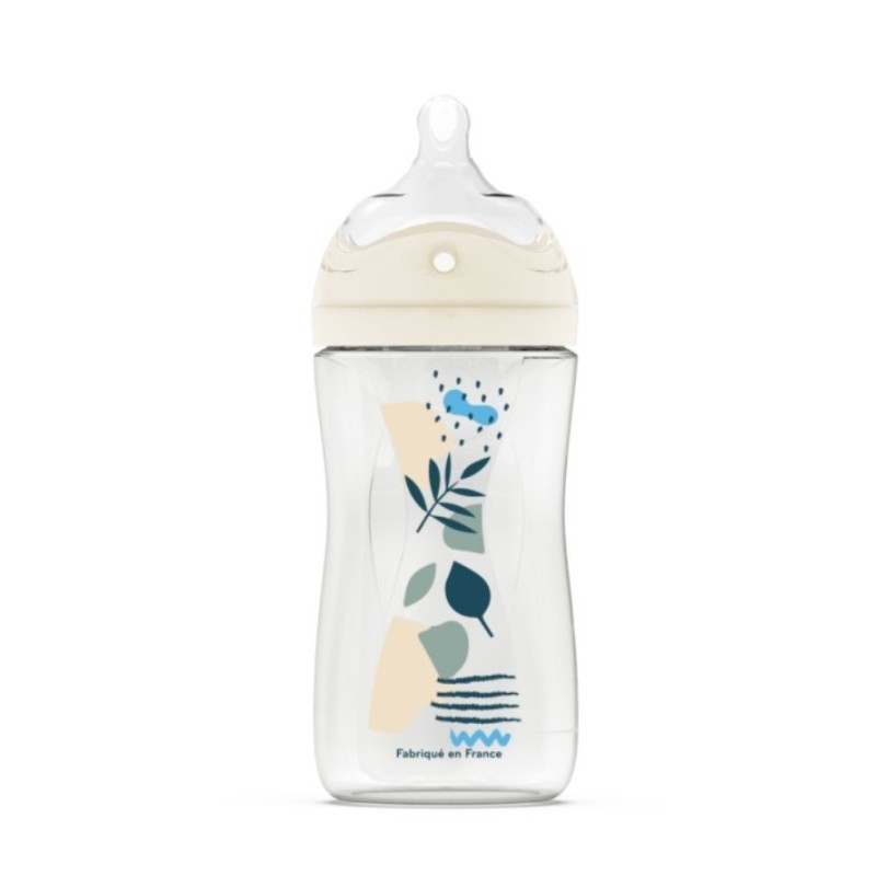 DODIE Biberon Tétine Multi-Perforée Anti-Colique Bleu 0+ M | 270 ml