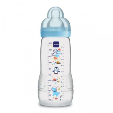 MAM biberon easy active  bleu clair 330ml