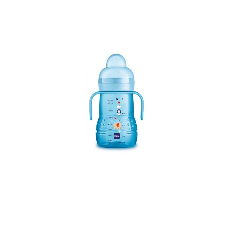 MAM tasse d'apprentissage +4 mois Bleu 220ml