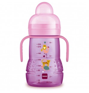 MAM tasse d'apprentissage +4 mois Rose 220ml