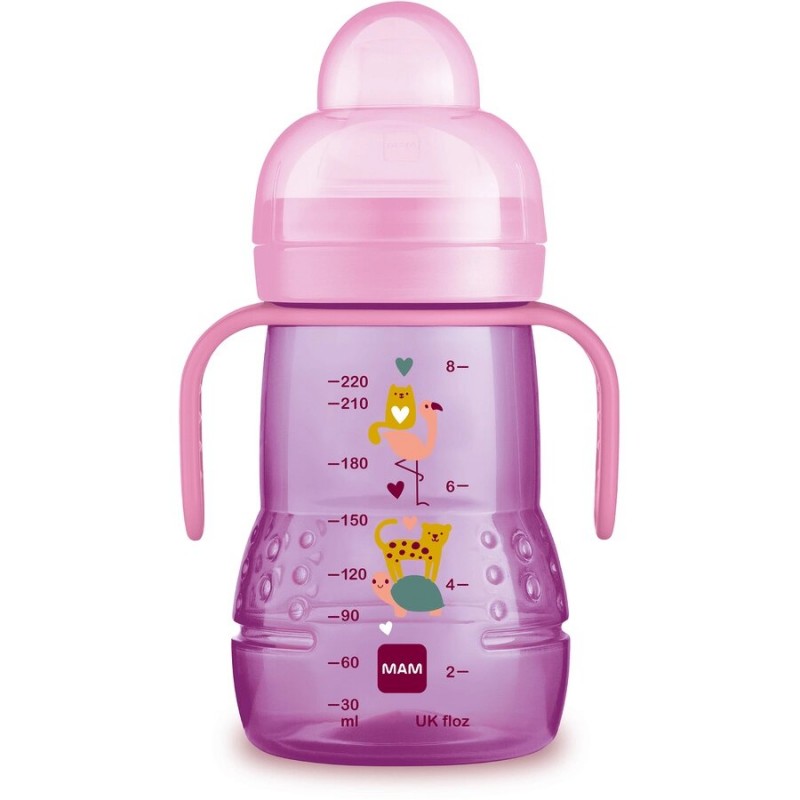 MAM tasse d'apprentissage +4 mois Rose 220ml