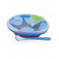 NUBY Assiette Chauffante avec Cuillère 400ml 3M+ - Bleu