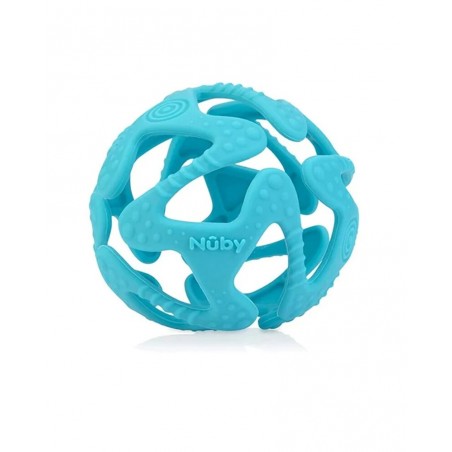 NUBY Balle de Dentition en Silicone 3M+ - Turquoise