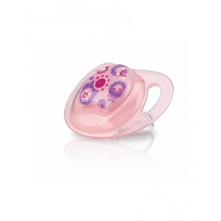 NUBY Sucette en silicone Prism - Rose