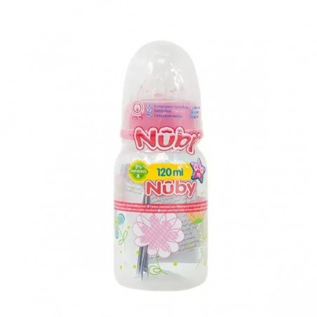 NUBY Biberon Classique Polycarbonate imprimé 120ml +0 mois