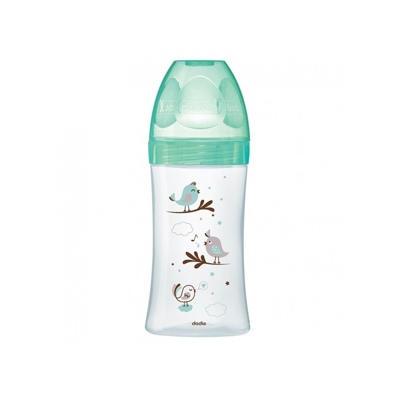 DODIE biberon initiation+ Verre Oiseau Vert | 270 ml