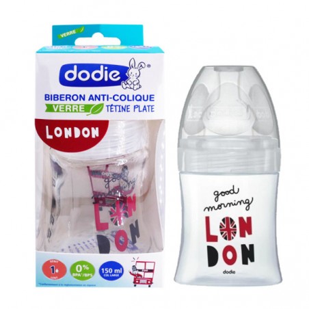 DODIE biberon Sensation+ London Verre | 150 ml