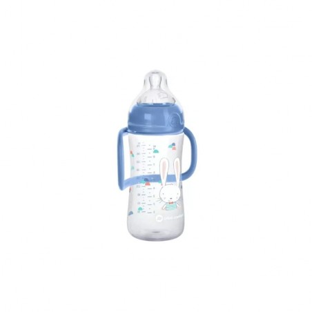 BEBE CONFORT BIBERON EMOTION AVEC POIGNESS 270ML BLEU