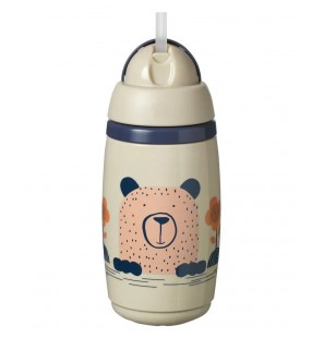 TOMMEE TIPPEE Tasse Isotherme à Paille SuperStar 266ml - Gris