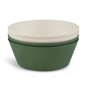 CITRON Set de 4 bols biosource Vert / Crème