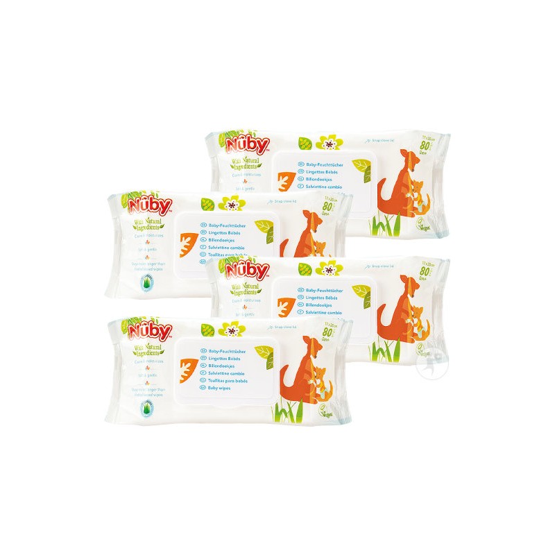 NUBY LINGETTE ANTIBACTERIENNES CORPS ET VISAGE