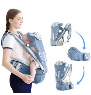 AIEBAO Porte bebe naissance a 15KG Bleu Roi