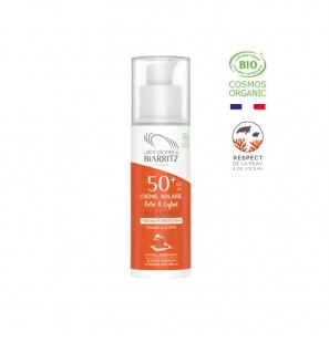 BIARRITZ ALGAMARIS Crème Solaire Bébé & Enfant Spf 50+ | 100 Ml