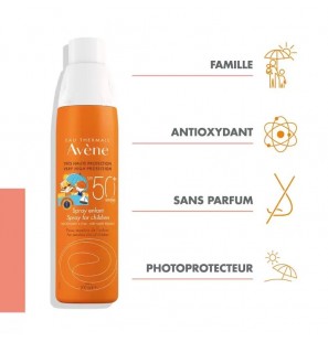 AVENE Spray Protection Solaire Enfant Spf 50+ | 200 Ml