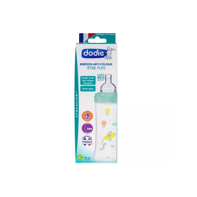 DODIE Biberon avion débit 3 +6 mois 330ml