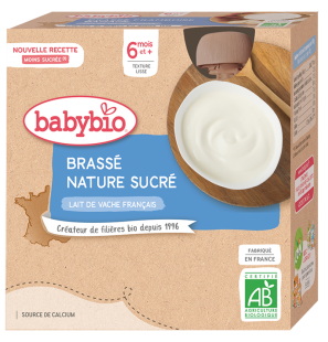 VITABIO GOURDE BRASSE AU LAIT DE VACHE NATURE 4*85G