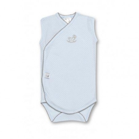 BIMBIDREAMS Body croisé S/M 1M pois BLEU