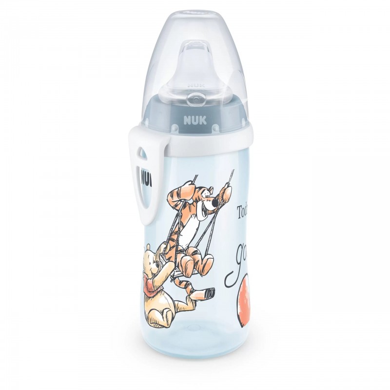 NUK active cup embout silicone disney 12m+ 300ml - bleu