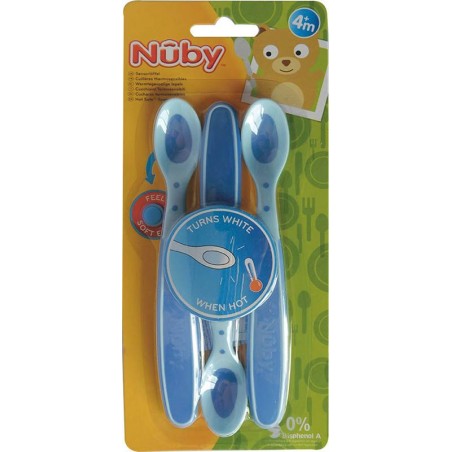 NUBY CUILLERE 4MOIS+  BLEU