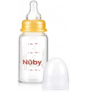 NUBY biberon en verre 120 ml + 0 mois